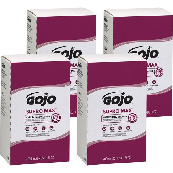 Gojo 67.6 fl oz (2 L) Supro Max Hand Cleaner 4 PK GOJ728204CT